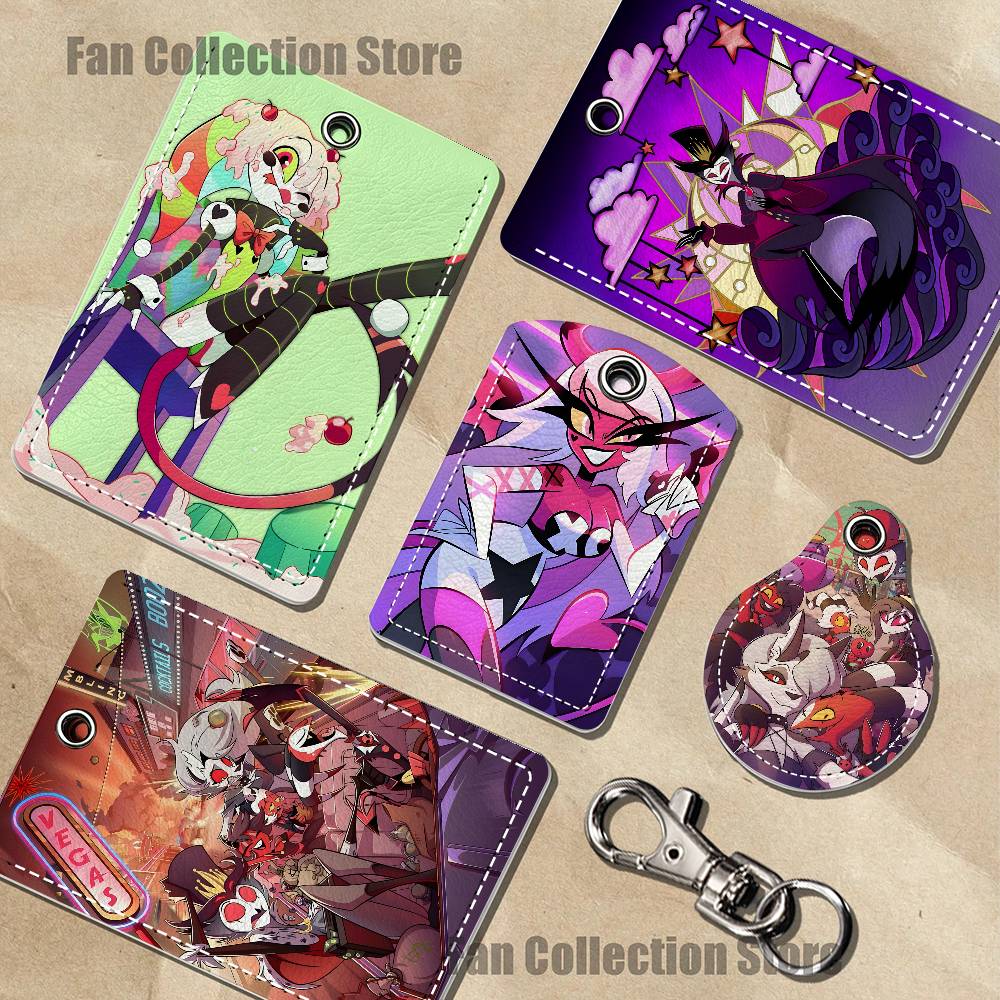 Leather Work - H-Helluva Cartoon B-Boss Holder Keychain For