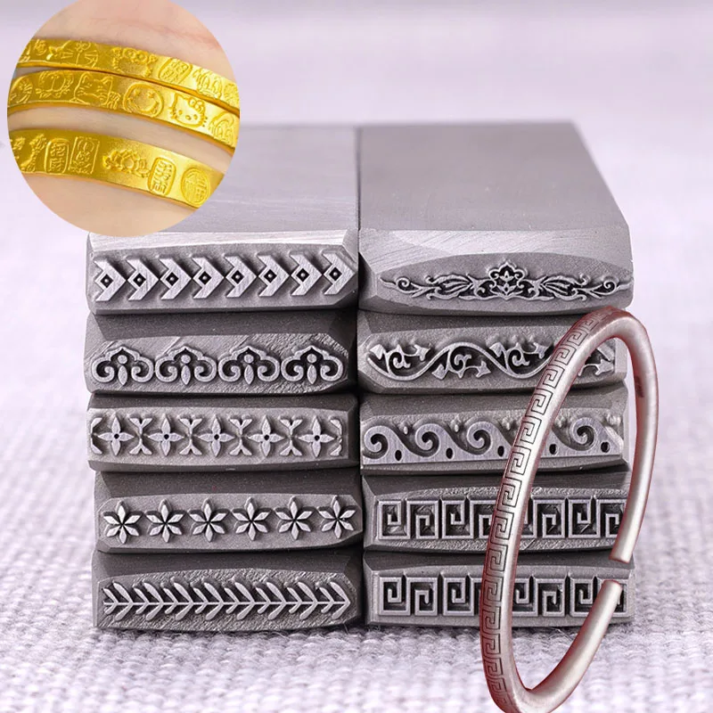 Leatherwork Tool Kit - 19×5mm Hand Stamping Steel Chisel Set,