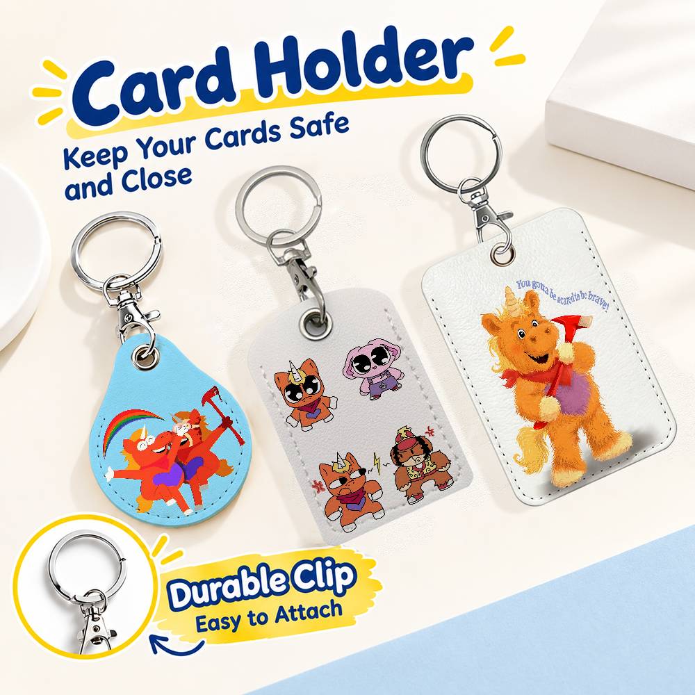 Leather Work - FOR Buddy the Unicorn Keychain Card