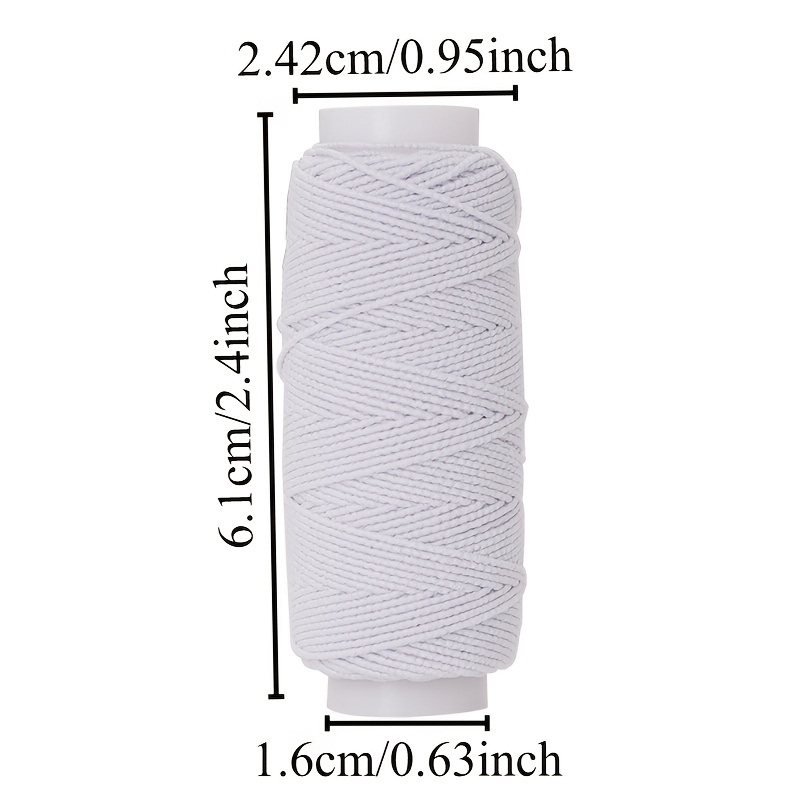 20m Black White  Elastic Threa - Waxed Thread Linen ulasan dan harga