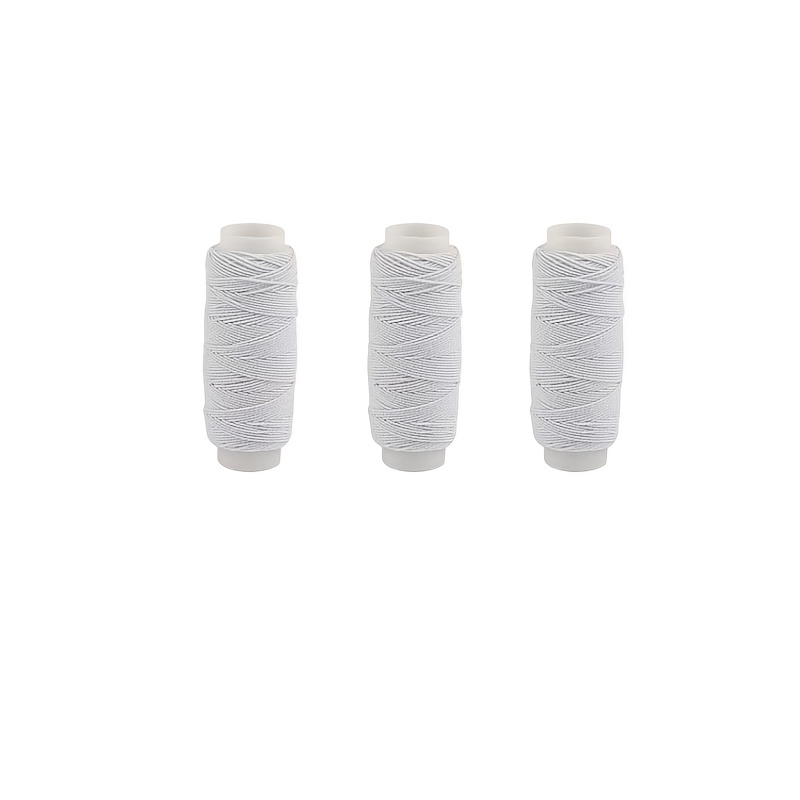 20m Black White  Elastic Threa - Waxed Thread Linen ulasan dan harga