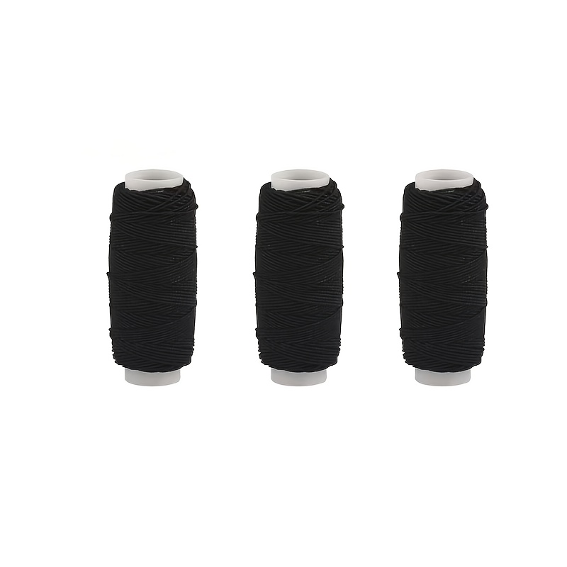 20m Black White  Elastic Threa - Waxed Thread Linen ulasan dan harga