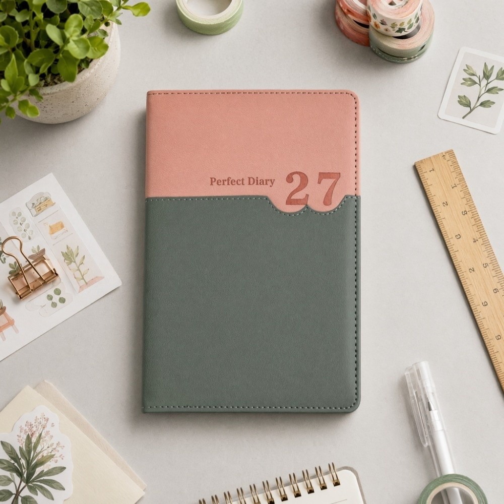 Office Work Planner 2027 Sched - Leather Work Diary Covers ulasan dan harga