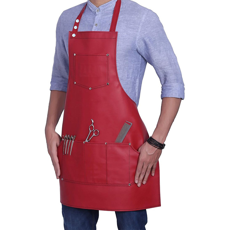 PU Leather Apron Hanging Neck  - Leatherwork Apron ulasan dan harga