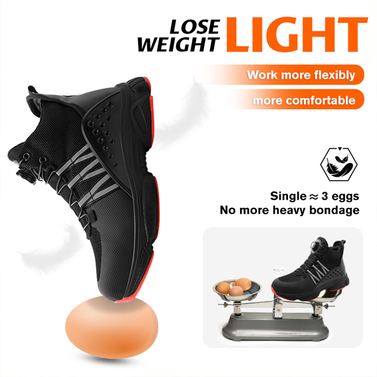 Mens Safety Boots Indestructib - Leather Work Factory ulasan dan harga