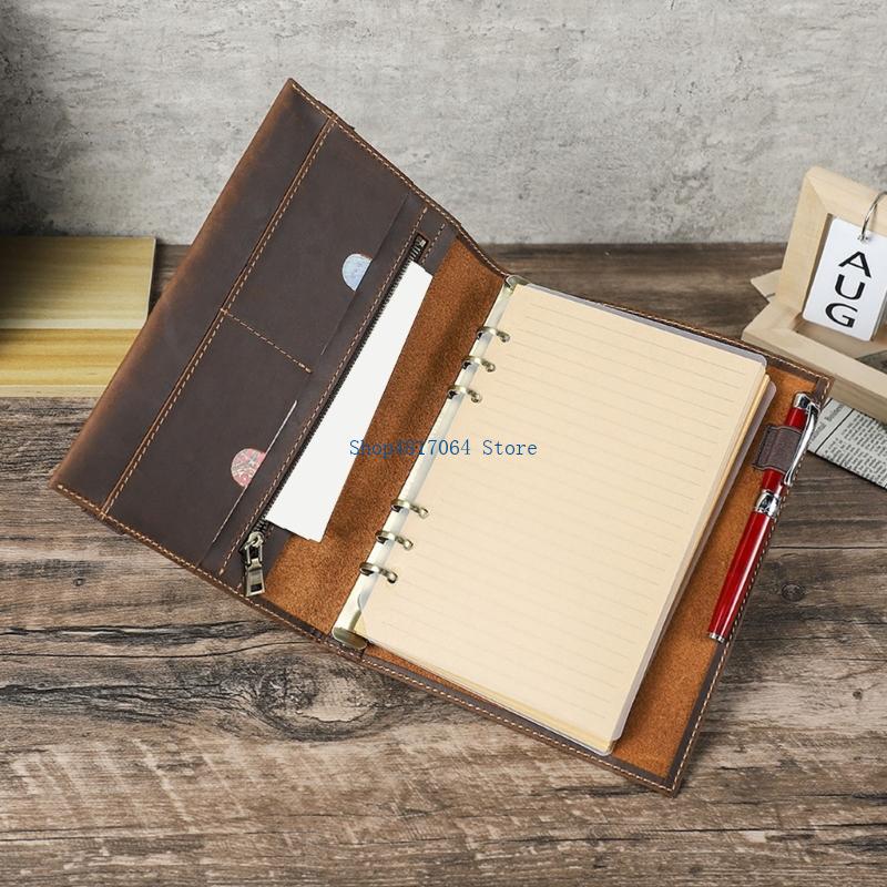 T3LB Journal Cover with Genuin - Leather Work Diary Covers ulasan dan harga