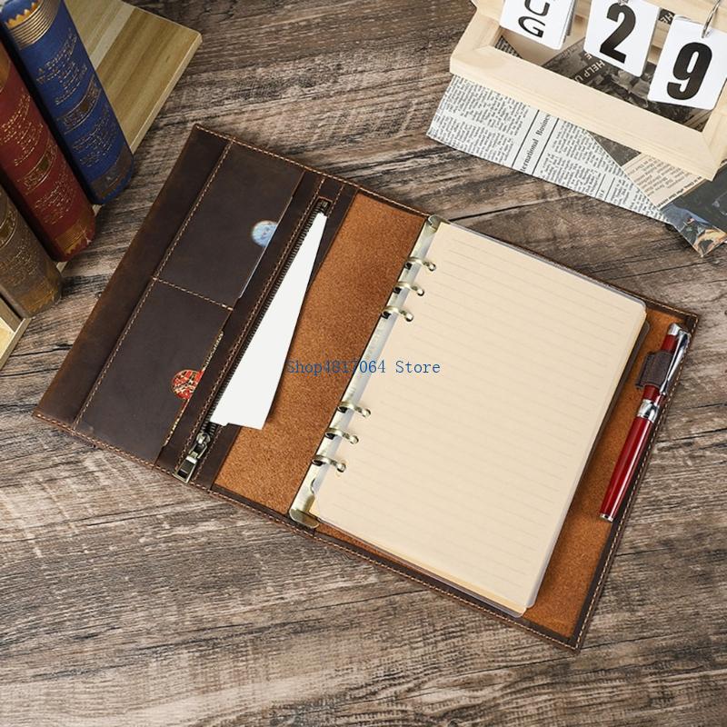 T3LB Journal Cover with Genuin - Leather Work Diary Covers ulasan dan harga
