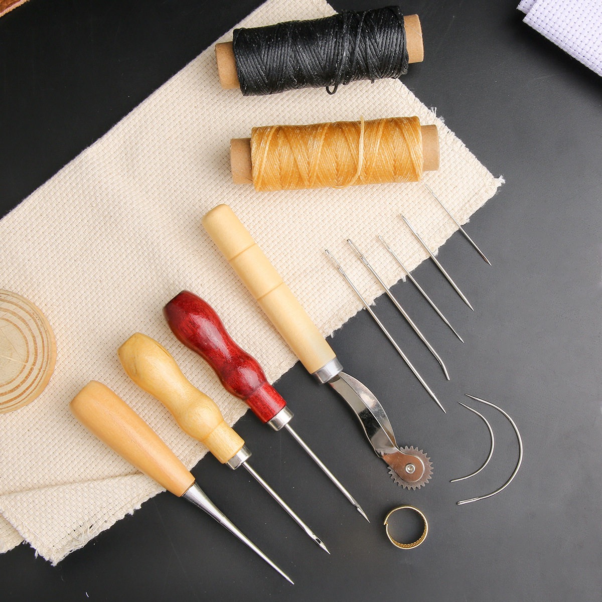 13 Pcs Leather Sewing Set Hand - Leatherwork Tool Kit ulasan dan harga