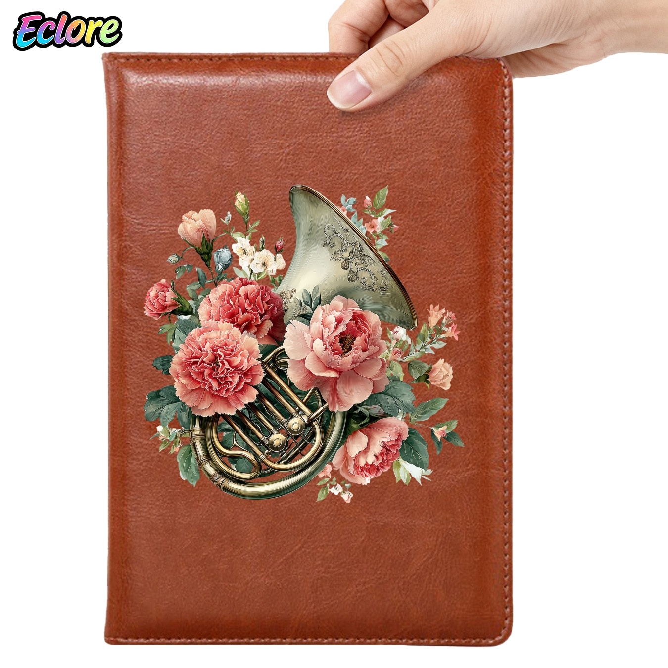 Floral PU Leather Journal with - Leather Work Diary Covers ulasan dan harga