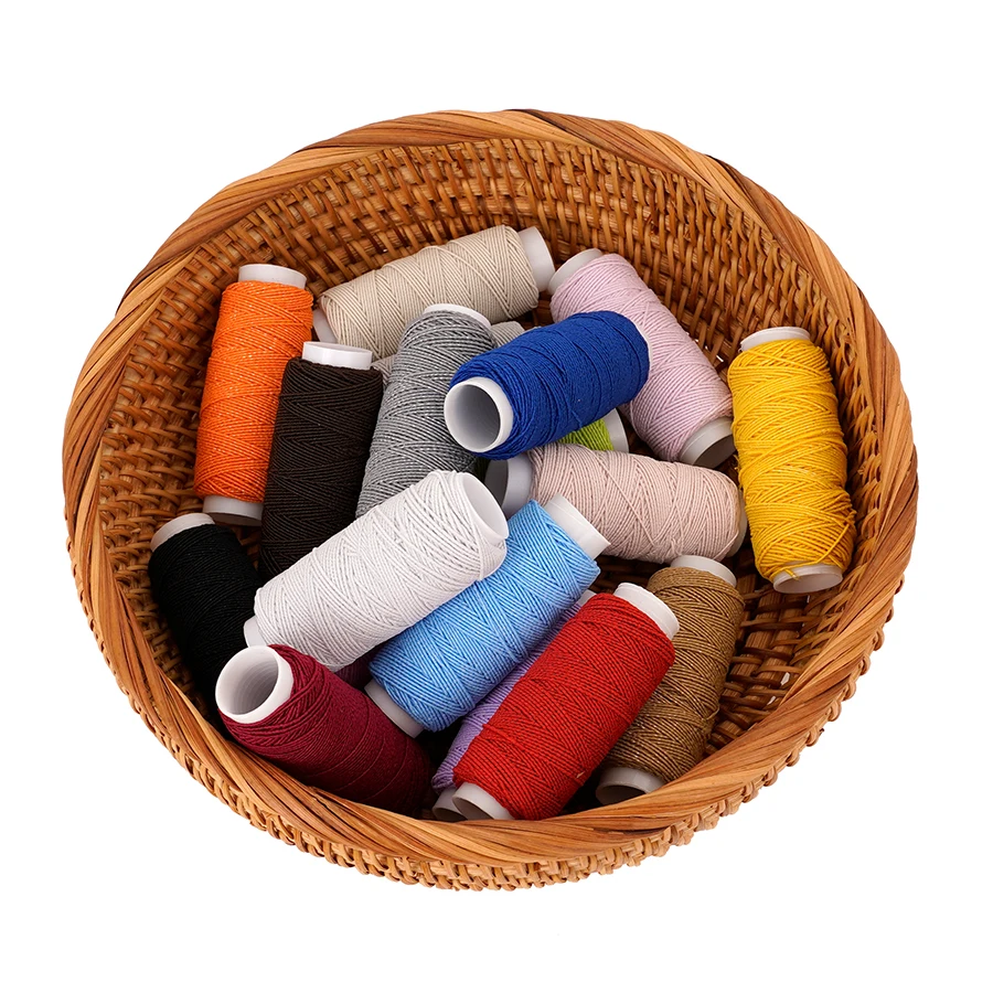 18-Color 0.6mm Ultra-Fine Elas - Waxed Thread Linen ulasan dan harga