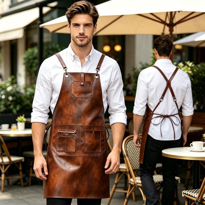 High Quality Simple Retro New  - Leatherwork Apron ulasan dan harga