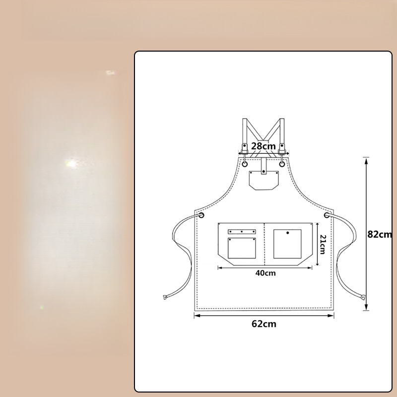 High Quality Simple Retro New  - Leatherwork Apron ulasan dan harga