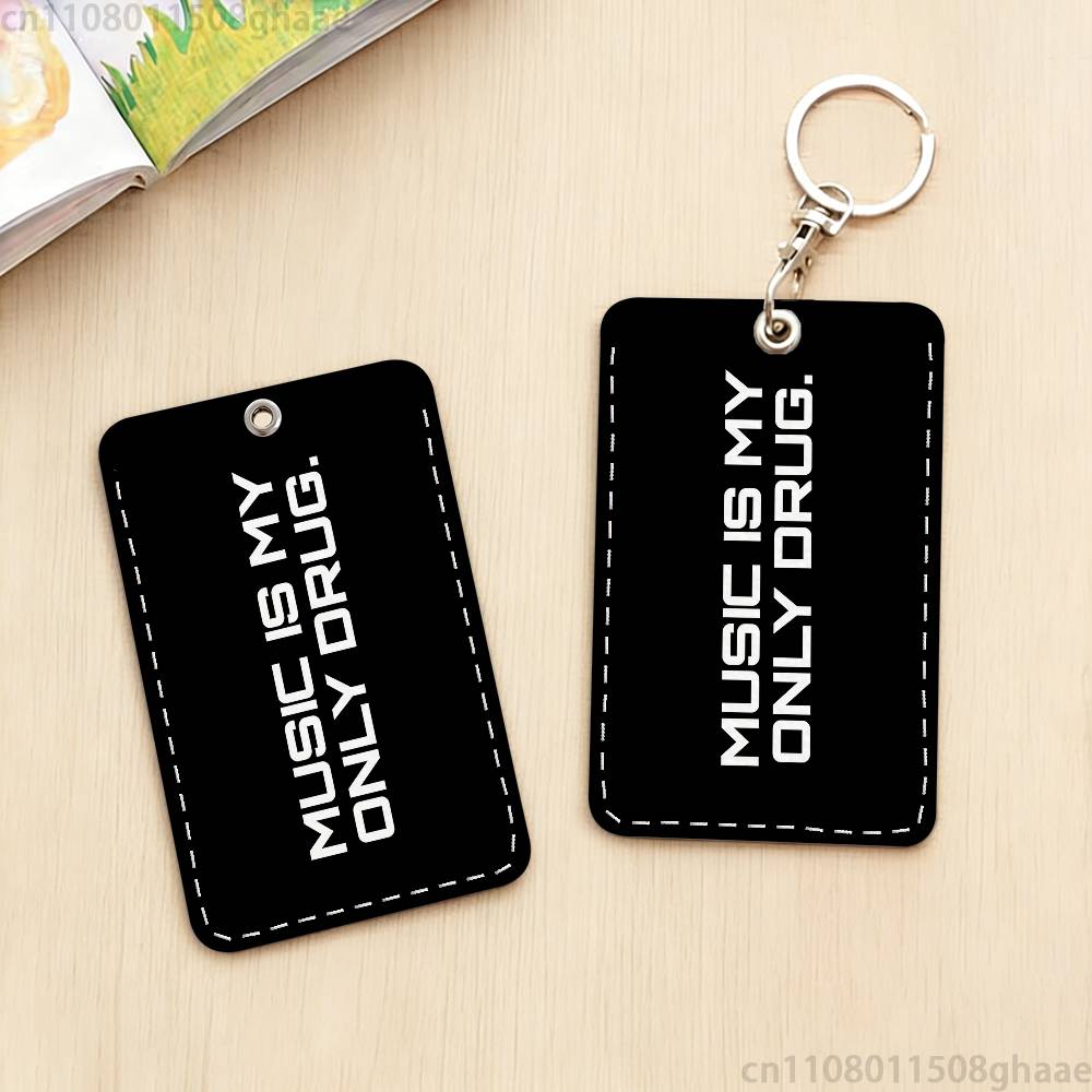 MUSIC IS MY DRUG Holder Keycha - Leather Work In My Area ulasan dan harga