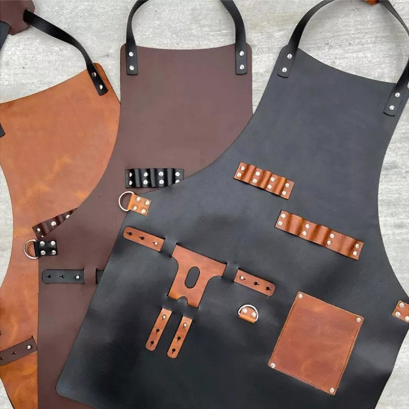 Outdoor PU Leather Apron Outdo - Leatherwork Apron ulasan dan harga
