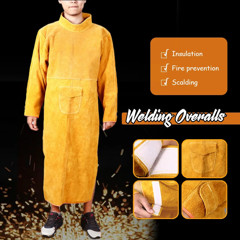 Cowhide Leather Anti-scalding  - Leatherwork Apron ulasan dan harga