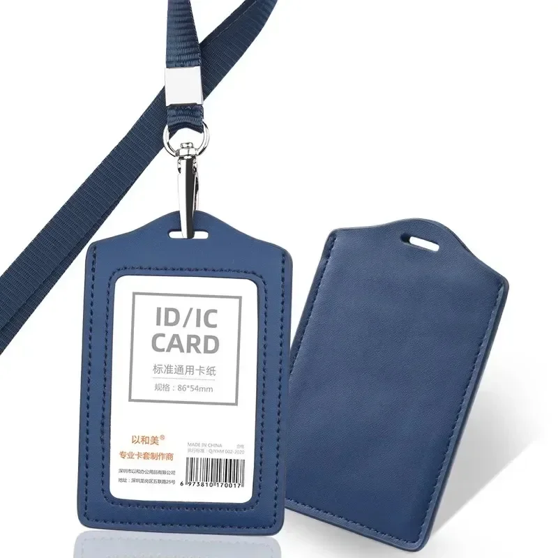 ID Card Holder Solid Color Lea - Leatherworker Name ulasan dan harga