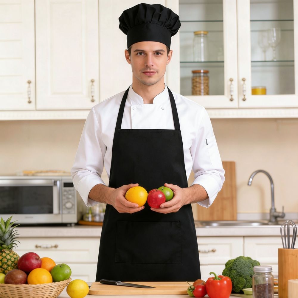 Waterproof Leather Cooking Apr - Leatherwork Apron ulasan dan harga